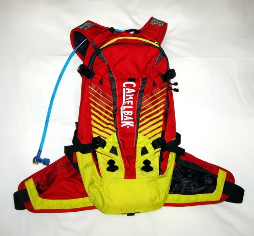 The Kudu 12 pack has wings which spread the load securely and comfortably to the rider's hips. The shoulder straps are ventilated with mesh fabric.