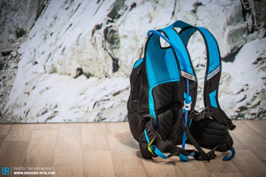 The harness has a lumbar compression webbing for maximum stability