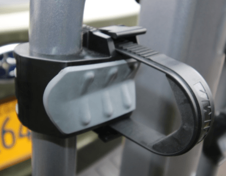 ZipStrips are both secure and convenient, but we don’t like their tendency to get misplaced. Yak sells replacements online if needed.